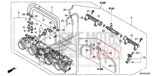 THROTTLE BODY CB1100SAE de 2014